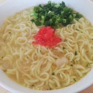 ５分で！バター＆天かす❤コクのある塩ラーメン♪